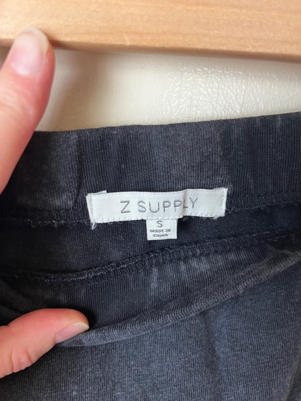Z Supply Black Midi Skirt with Center Slit - Picture 6 of 6